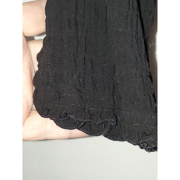 A Fresco By Nomadic Traders Women's Scrunchy Black Cardigan Fairy Grunge Size L - Picture 4 of 6